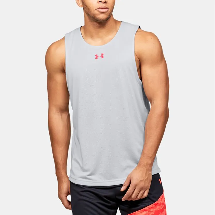 Under Armour Basketball Jerseys Men's Halo Gray-3