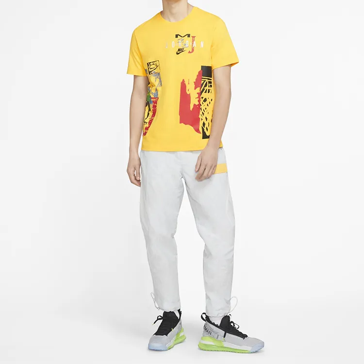 Jordan T Shirt Men's Amarillo Yellow-3