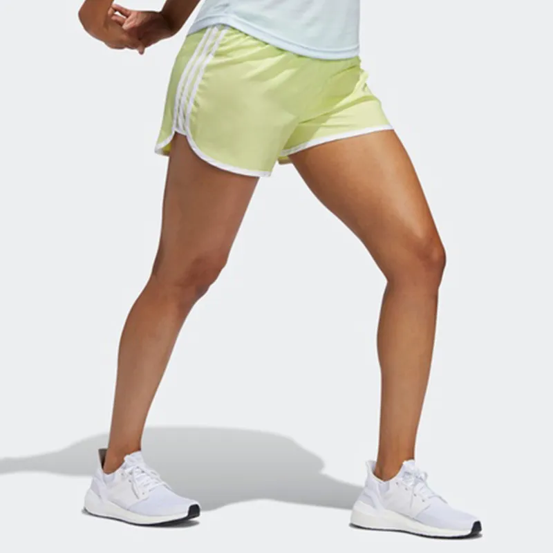 Adidas Casual Shorts Women's Light Yellow-4