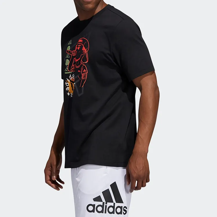 Adidas T Shirts Men Black-4