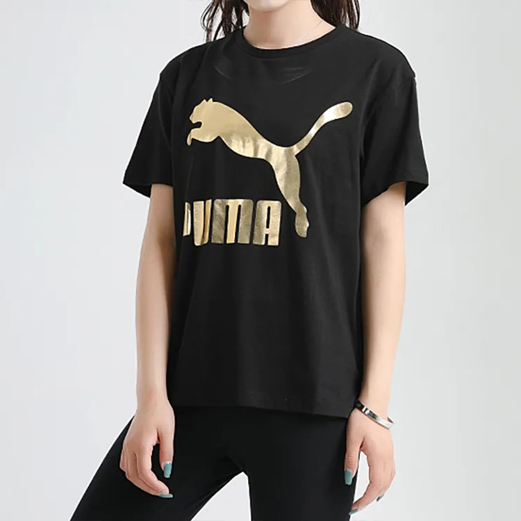 PUMA Set in Sleeve T Shirt Women's Black-4