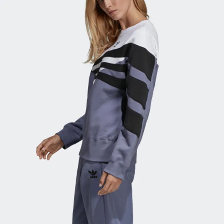 Adidas Originals Trefoil Sweatshirts Women's Indigo/White/Black-4