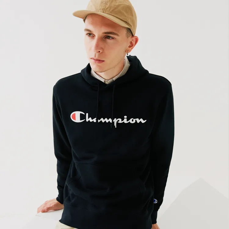 Champion Sweatshirt Japan Version Unisex Black-3