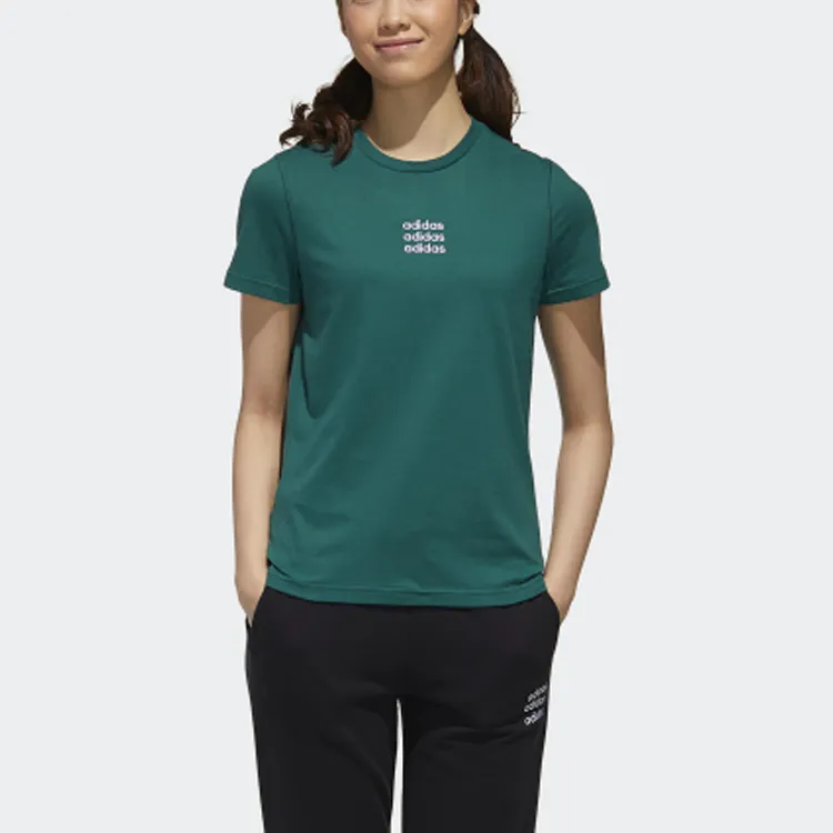 Adidas Neo Regular T Shirt Women's Forest Green-2