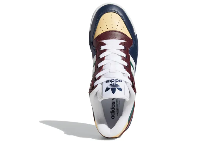 Adidas Originals Rivalry Slip Resistant Low Top Skateboard Shoes Women's Green Brown Blue-4
