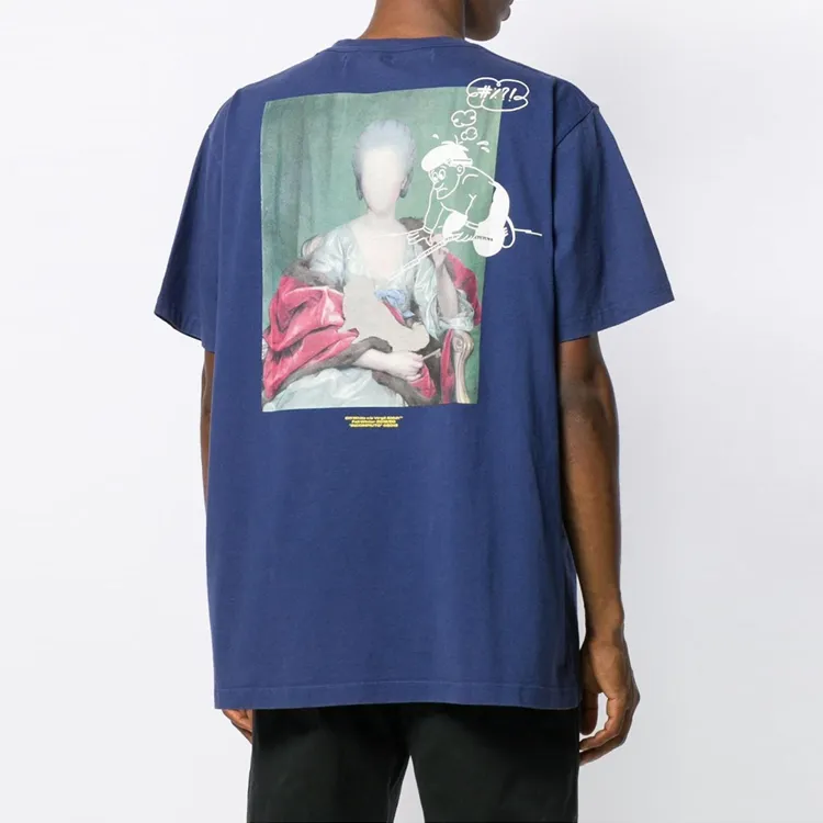 OFF WHITE FW20 T Shirts Men Blue-3