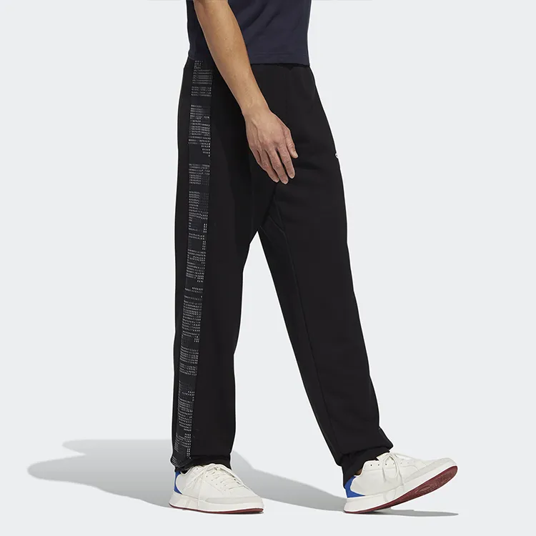 Adidas Knitted Sweatpants Men Black-4