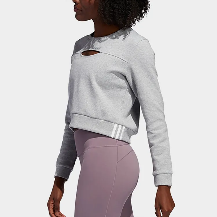 Adidas Sweatshirts Women's Gray-3