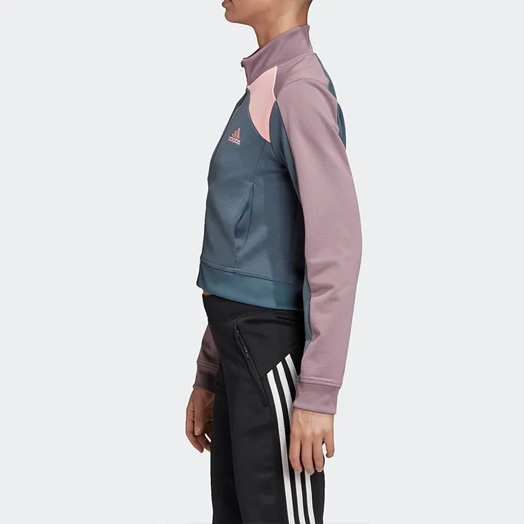 Adidas Cropped Coats Women's Remnant Blue-4