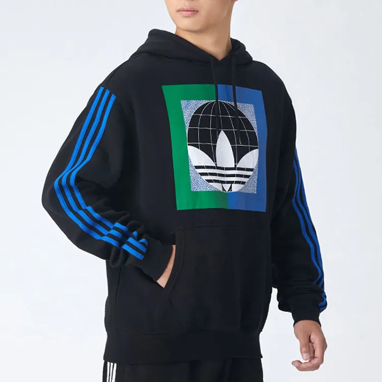 Adidas Originals GLOBE HOODIE Sweatshirts Men Black-4