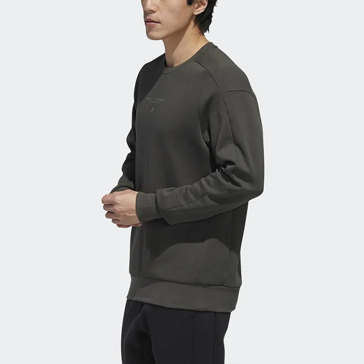 Adidas Sweatshirts Men Deep Earthy Brown-4