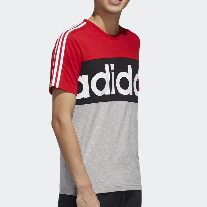 Adidas T-Shirt Men's Red Black Gray-3
