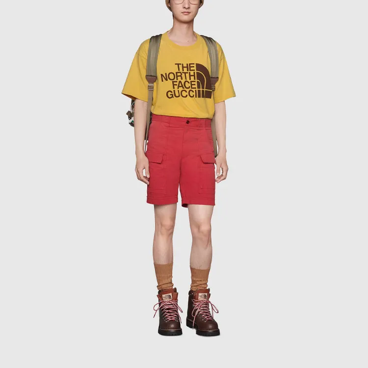 GUCCI X The North Face T Shirt Men's Light Yellow-2