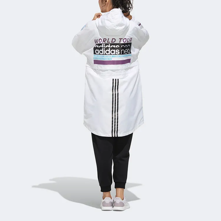 Adidas Neo Trench Coats Women's White-3