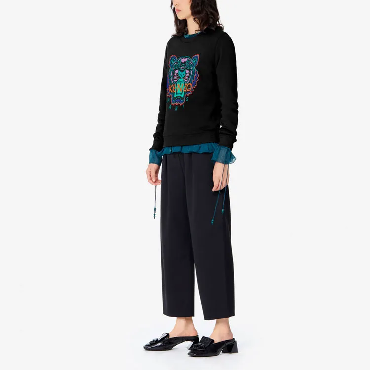 KENZO Classic Tiger Head Sweatshirt Women's Black-5
