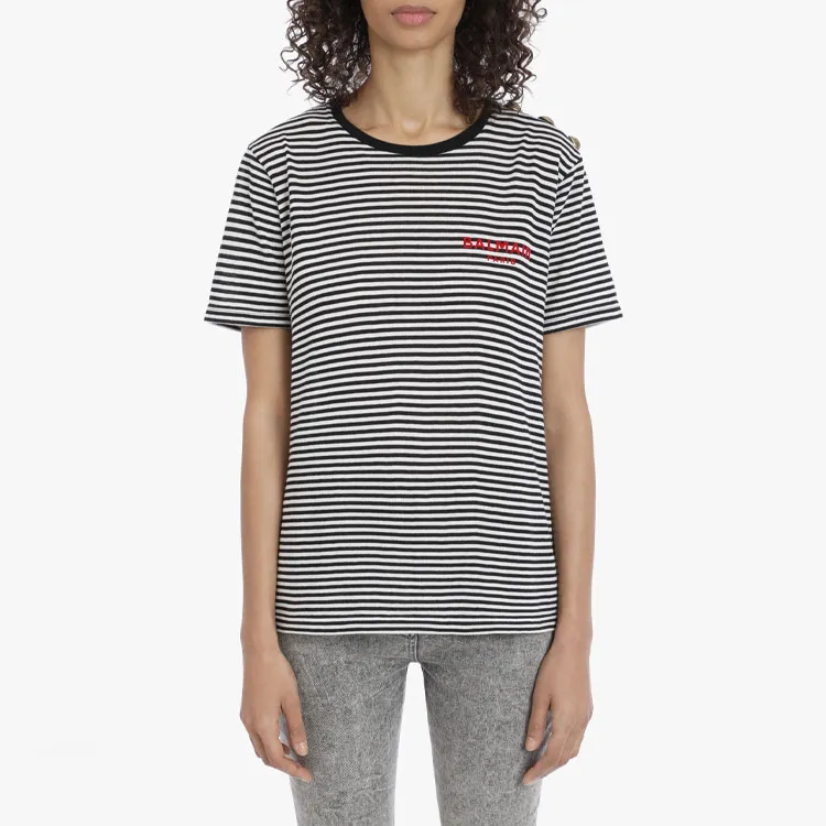 BALMAIN T-Shirts Women's Red-5