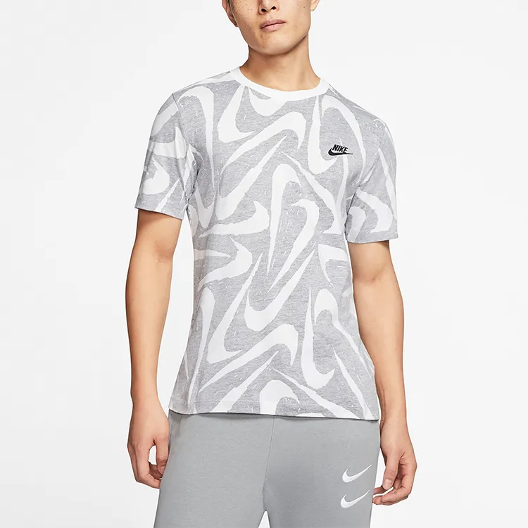 Nike T Shirts Men Gray-3
