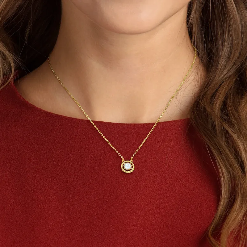 Swarovski Oxygen Necklaces Women's Gold-3