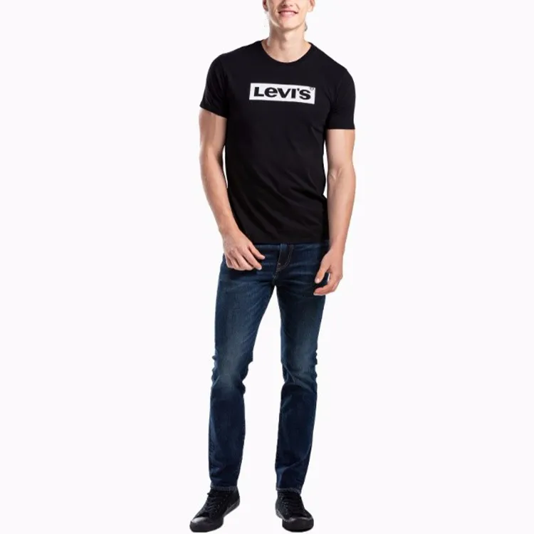 Levis Straight T Shirt Men's Black-5