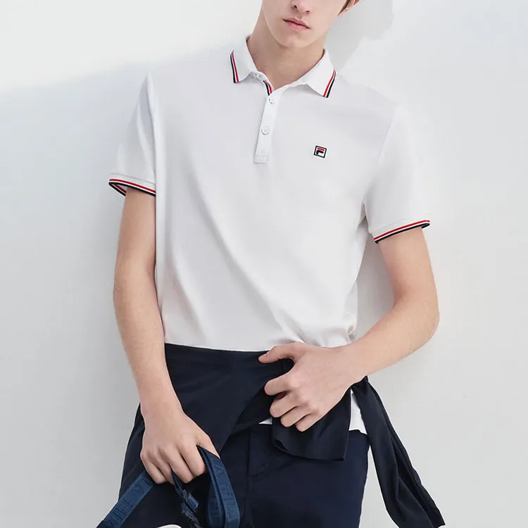 FILA Polo Shirts Men White-3