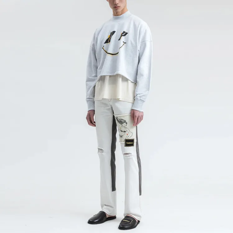 WE11DONE Jeans Men White-4
