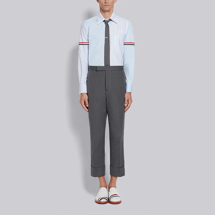 THOM BROWNE Shirts Men Light Blue-1