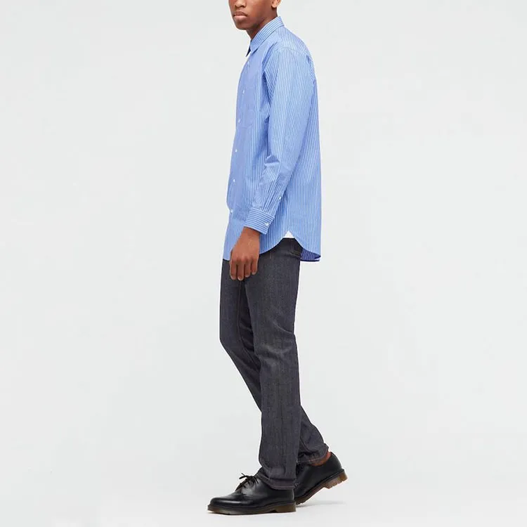 Jil Sander X UNIQLO Jil Sander Collaboration Shirts Men Royal Blue-4