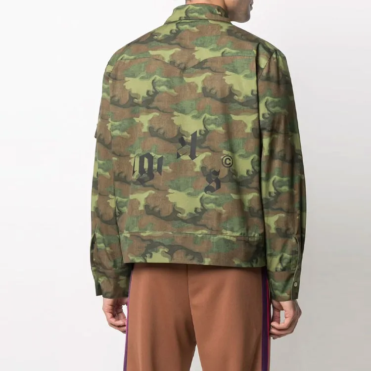 PALM ANGELS Jackets Men Green-2