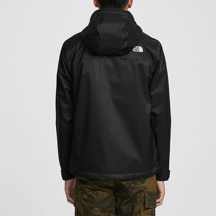 THE NORTH FACE Mountain Versatile Water Resistant Windproof Wear Resistant Windbreaker Jacket Men's Black-3