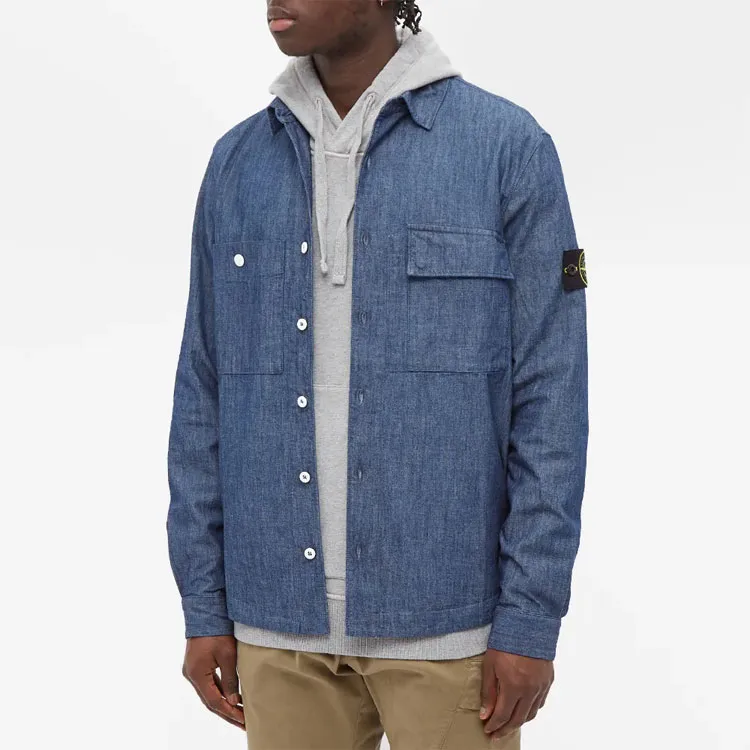 STONE ISLAND Shirts Men Blue-2