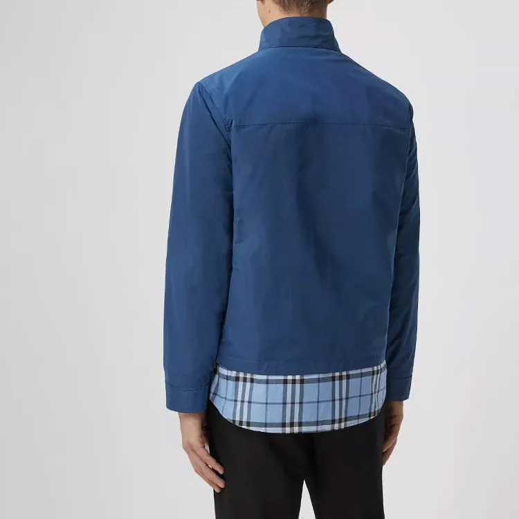Burberry Jackets Men Ink Blue-3