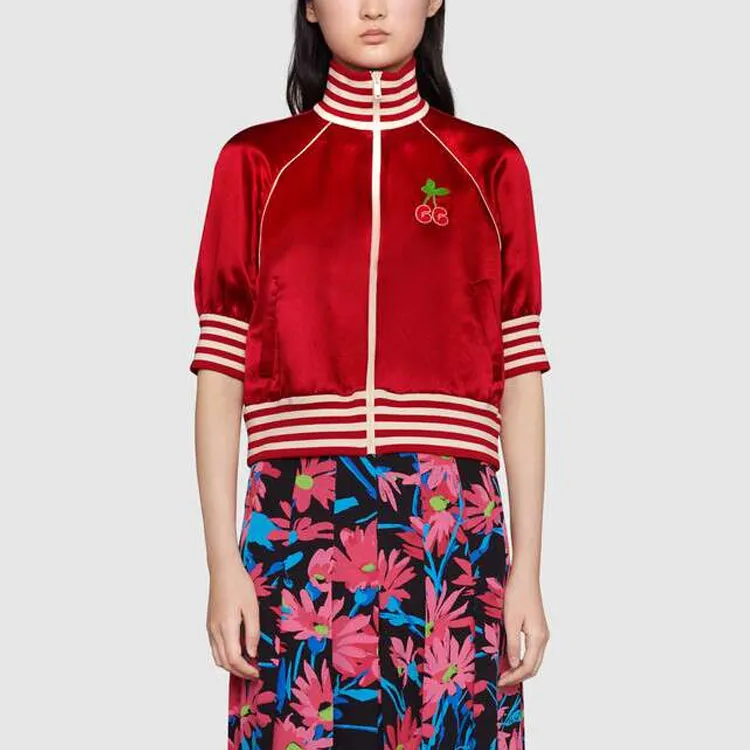 GUCCI Jackets Coats Women's Red-2