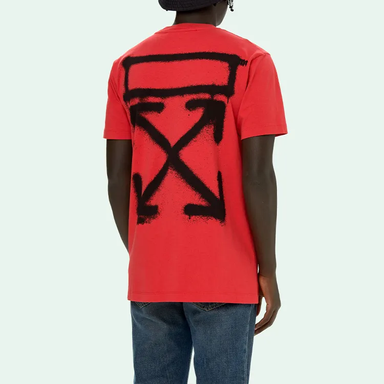 OFF WHITE SS21 T Shirts Men Red-5
