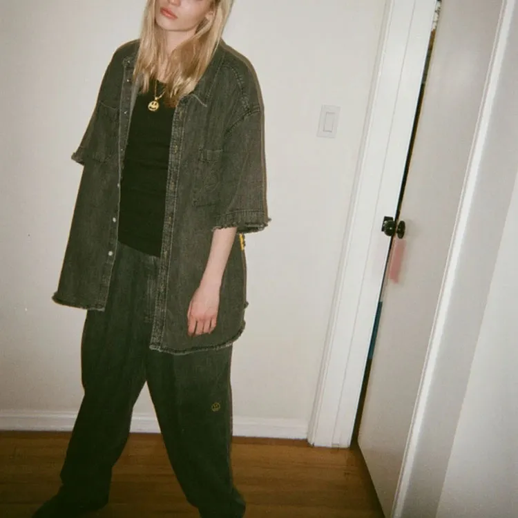 Drew House Lightweight Denim Ss Shirt-4