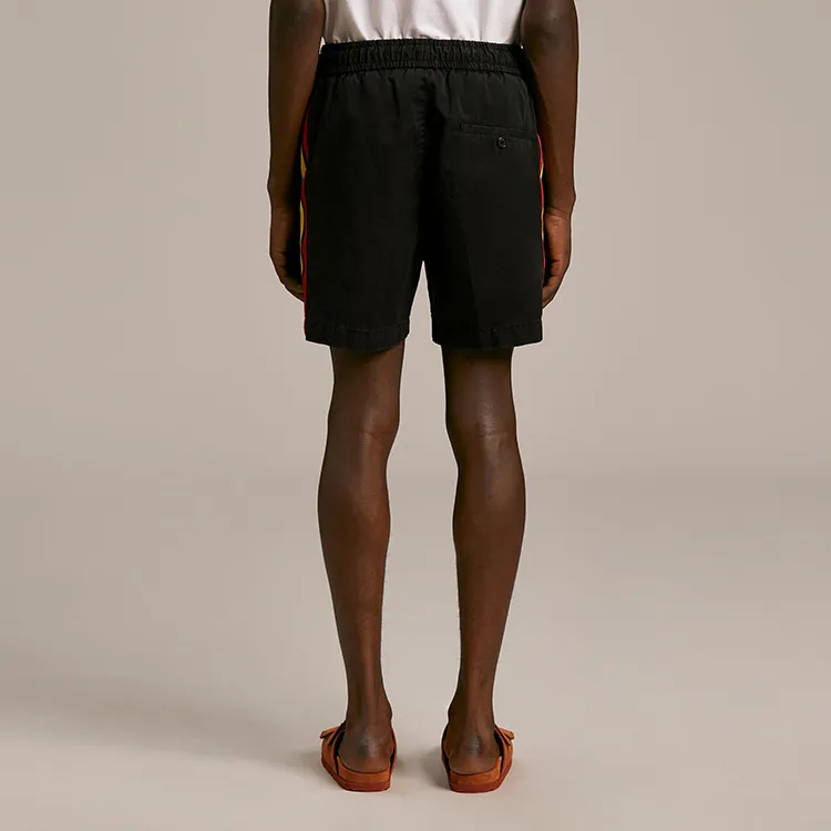 PALM ANGELS Exodus Side Stripe Track Shorts-3
