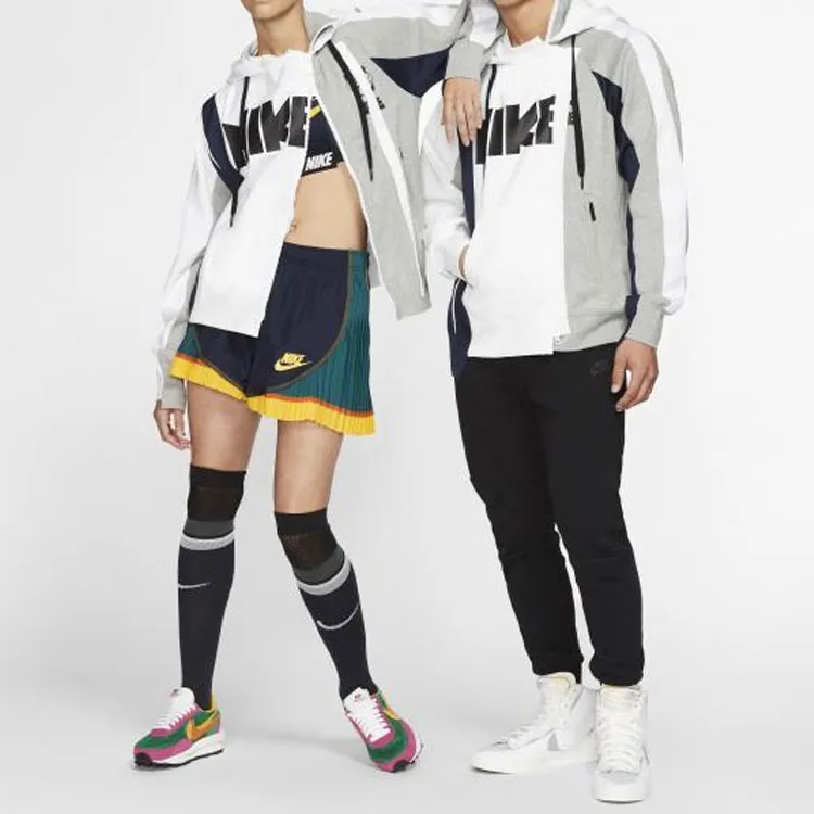 Nike X Sacai Double Zip Hoodie 'Canyon Gold/Obsidian'-2