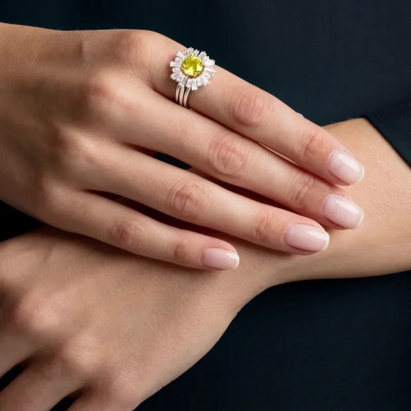 Swarovski Rhodium Plated Rings Women's-3