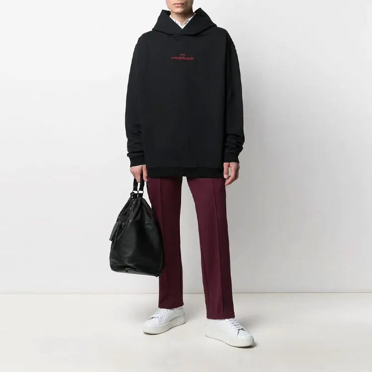 Maison Margiela Logo Embroidered Hoodie-3