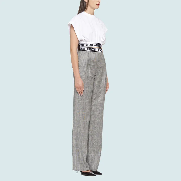 MIU MIU Crop Tops Women's White-3
