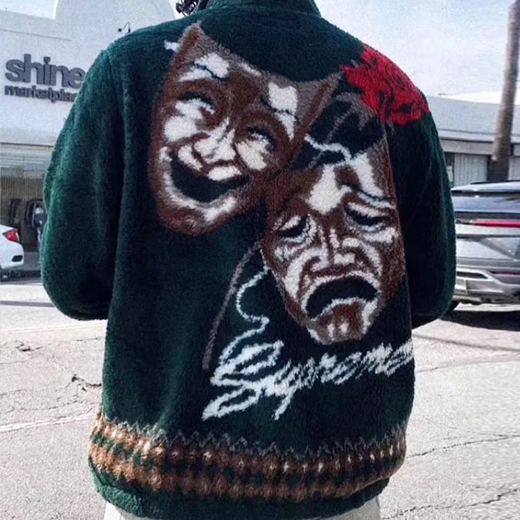 Supreme Drama Mask Fleece Jacket-2