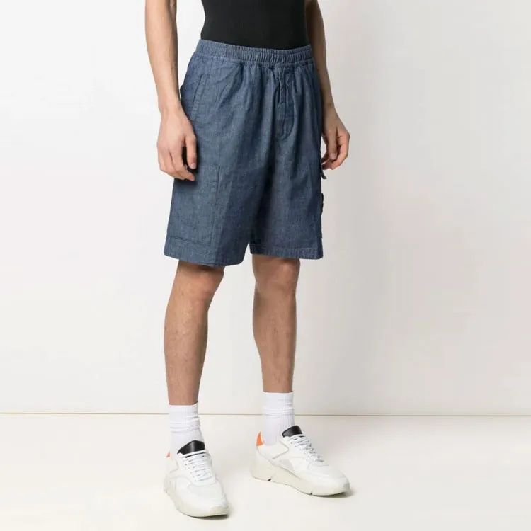 STONE ISLAND Casual Shorts Men's Blue-4