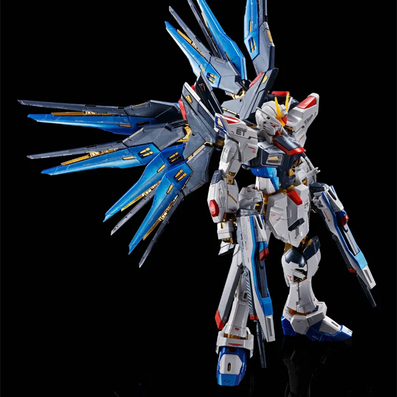 BANDAI Gundam Rg 1/144 Strike Freedom Gundam [TITANIUM FINISH] Model Kit Action Figure-4