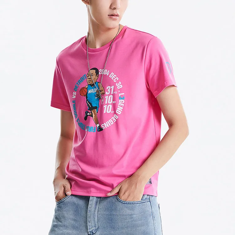LiNing T Shirt Men's Rouge Pink-3