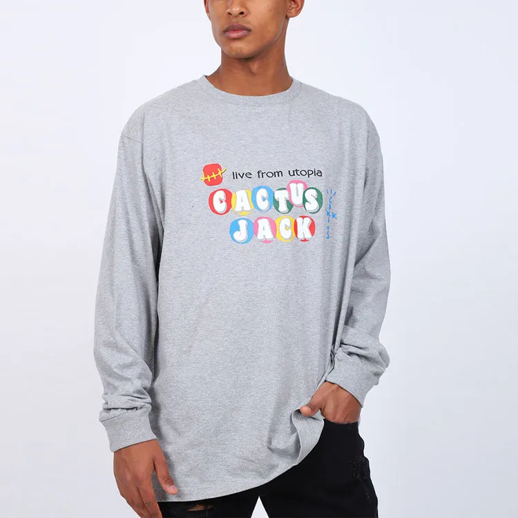 Mcdonald's X Travis Scott T Shirts Unisex Gray-4
