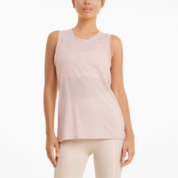 PUMA Studio Yoga Series Tank Tops Women's Light Pink-3