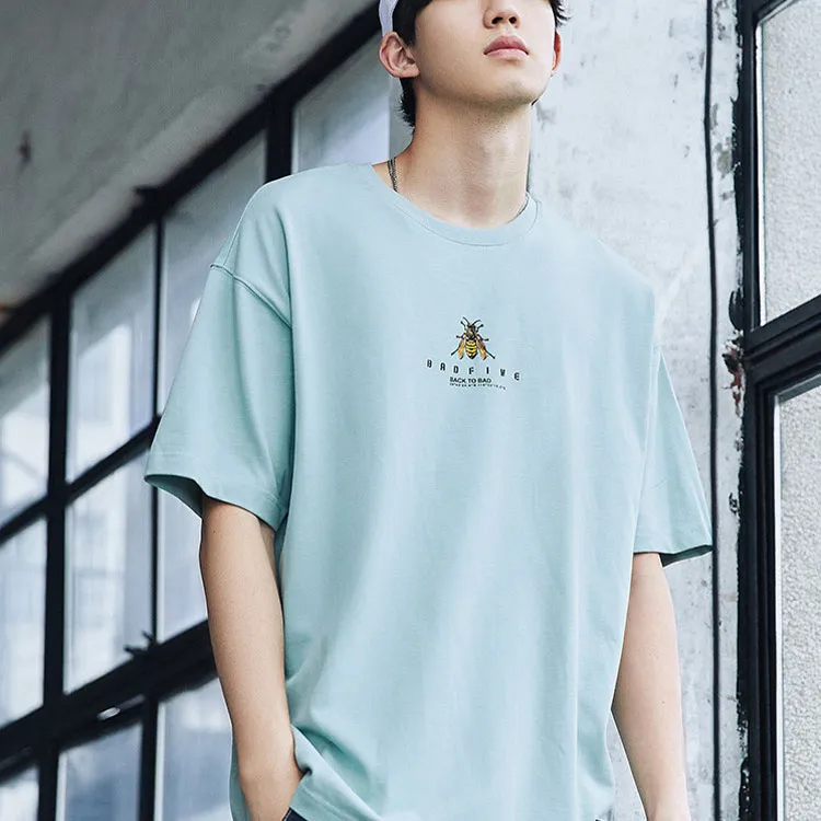 LiNing Badfive T Shirt Men's Gray Mist Green-2