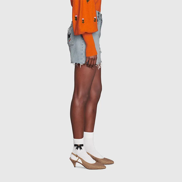 GUCCI Eco washed Denim Shorts-5