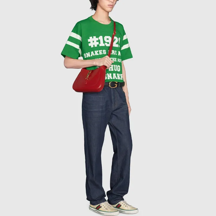 GUCCI Men To Hug A Snake Print T-Shirt Ivory-2
