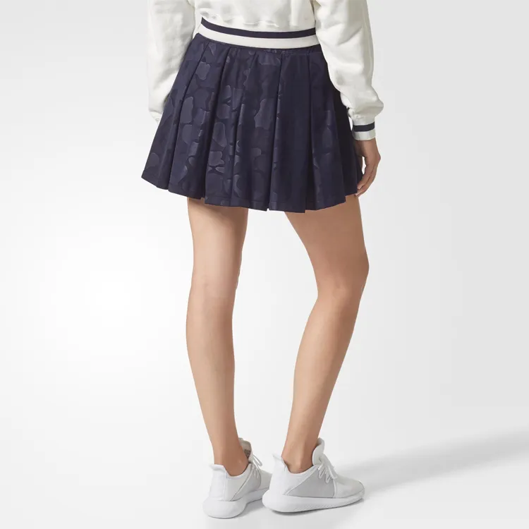 Adidas Originals Casual Short Skirts Women's Blue-4