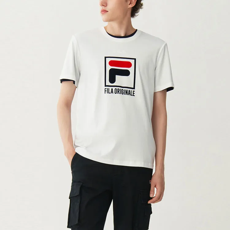 FILA T Shirts Men White-5